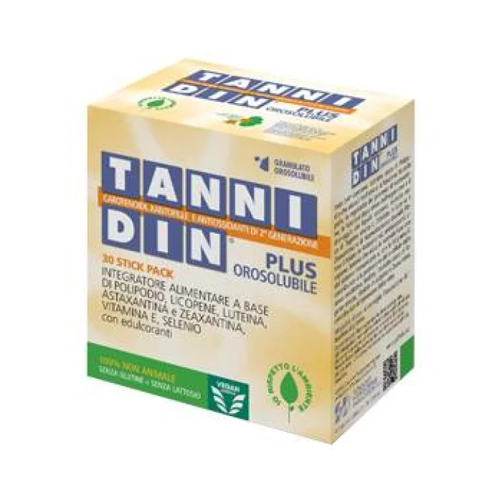 TANNIDIN PLUS 30 STICK PACK OROSOLUBILI