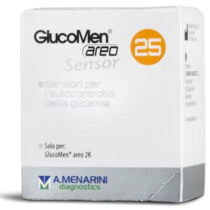 GlucoMen Areo Sensor Strisce per Analisi del Glucosio 25 Pezzi