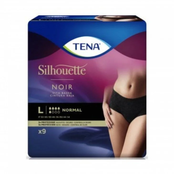 Tena Silhouette Noir Mutandina assorbente L 9 pezzi