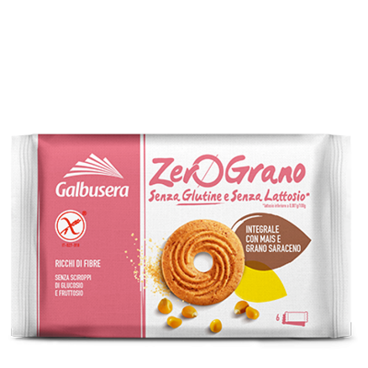 Galbusera Zerograno Integrale Frollini Senza Glutine e Senza Lattosio 220 g
