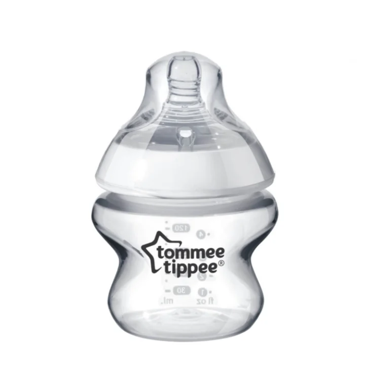 Tommee Tippee Closer to Nature Biberon in vetro 150 ml Tettarella Flusso Lento 0mesi+ Tommee Tippee Closer to Nature Biberon in vetro 150 ml Tettarella Flusso Lento 0mesi+