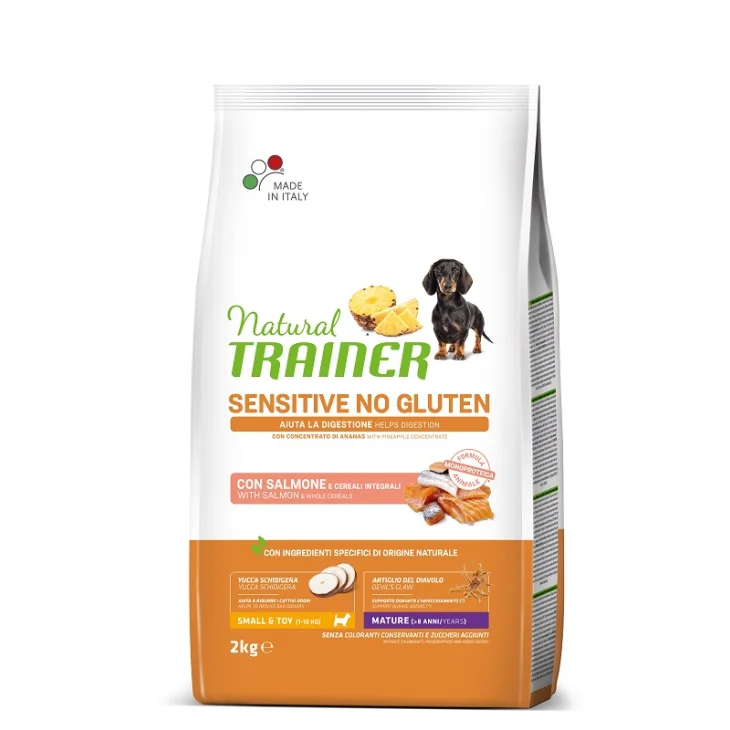 NATURAL TRAINER SENSITIVE NO GLUT MATUR MINI SALM 2 KG