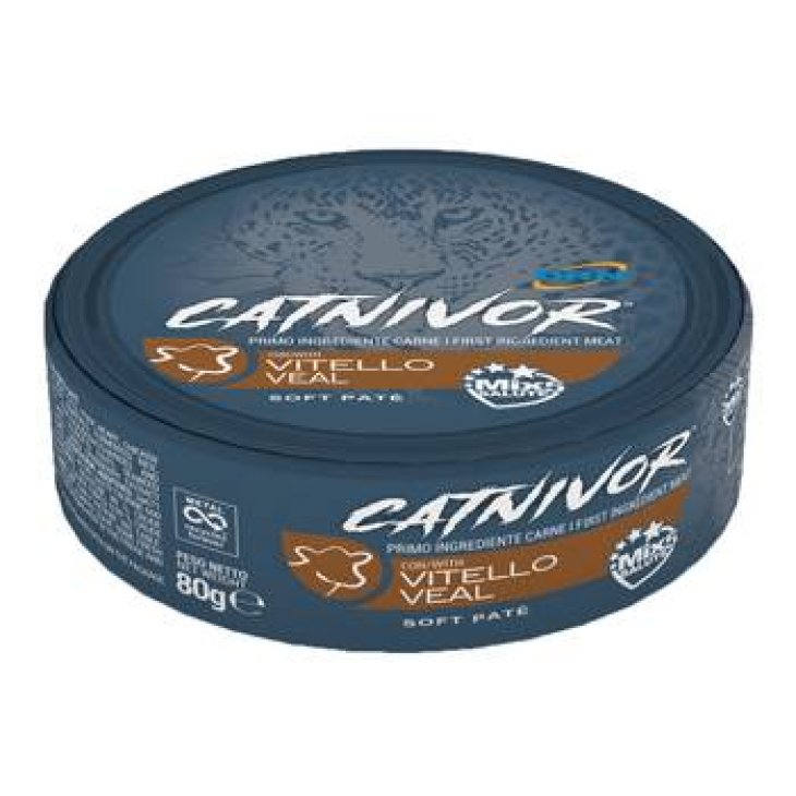 DRN Catnivor Vitello Alimento umido per gatti 80 g