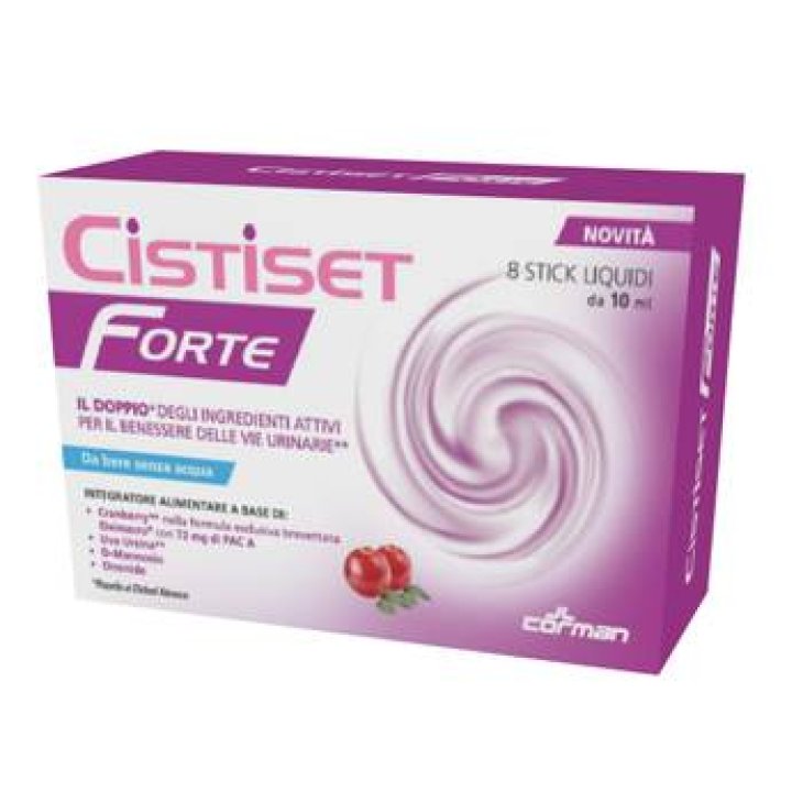 Corman Cistiset Forte Integratore per il benessere della prostata 8 Stick x 10 ml