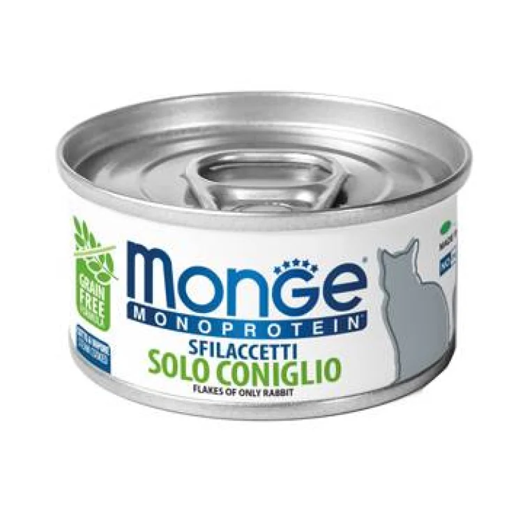 MONGE MONOPROTEIN SFILACCETTI SOLO CONIGLIO 80 G