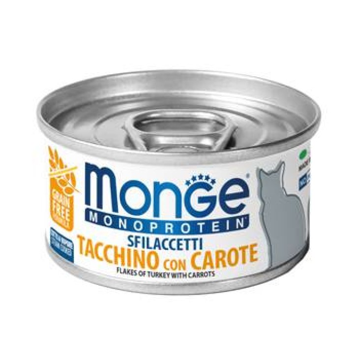 Monge Monoprotein Sfilaccetti Tacchino con Carote 80 g