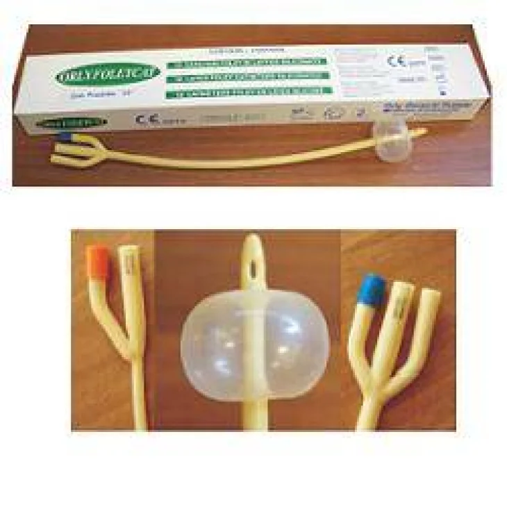 CATETERE FOLEY IN LATTICE PER UOMO A 2 VIE CH 10 ORLY 1 PEZZO