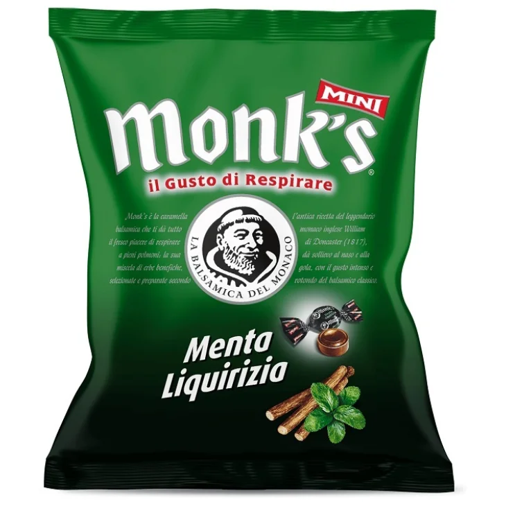 MONKS MINI MENTA E LIQUIRIZIA 80 G