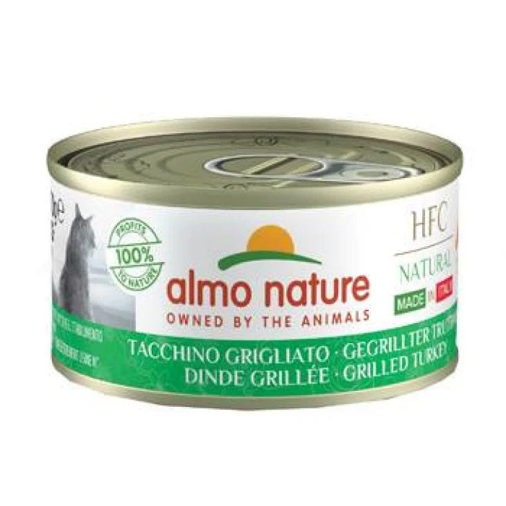 HFC Cat Naturale Tacchino grigliato Alimento umido per gatti adulti 70 g
