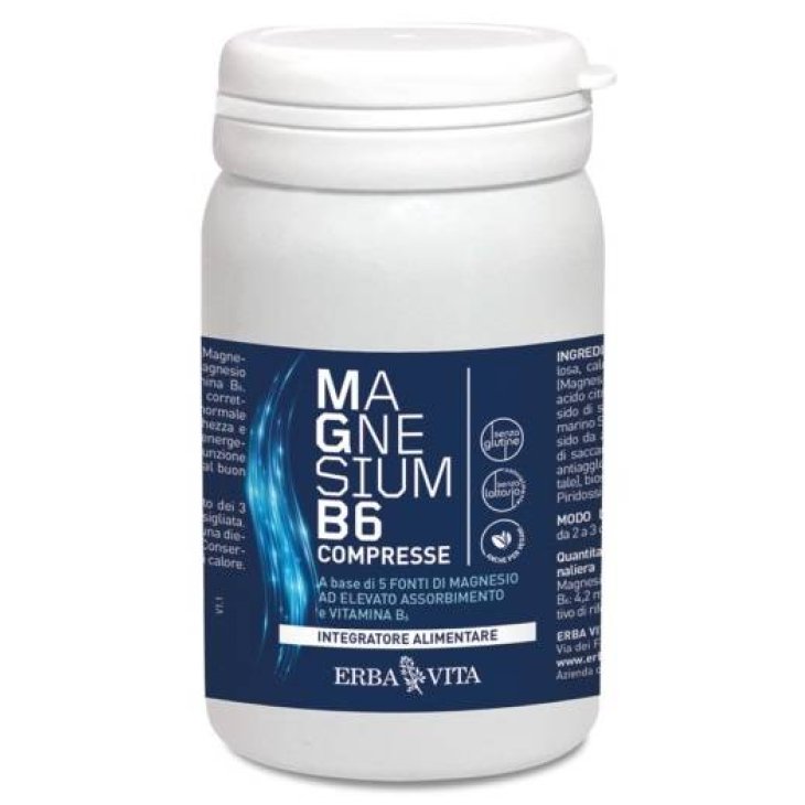 Erba Vita Magnesium B6 Integratore per il sistema nervoso 60 Compresse