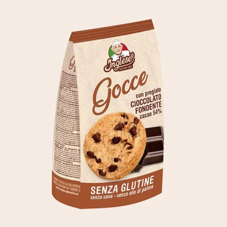 Inglese Gocce Cioccolato Biscotti senza glutine 300 g