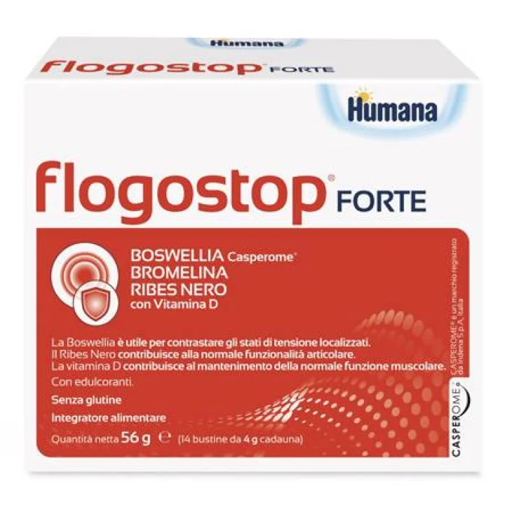 Humana Flogostop Forte Integratore per la funzione articolare 14 Bustine