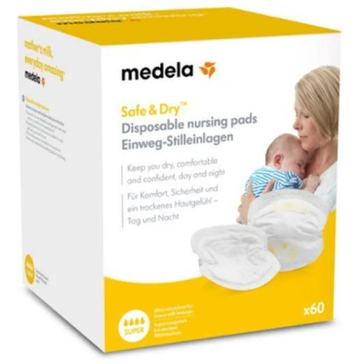 Medela Safe & Dry Coppetta Assorbilatte 60 Pezzi