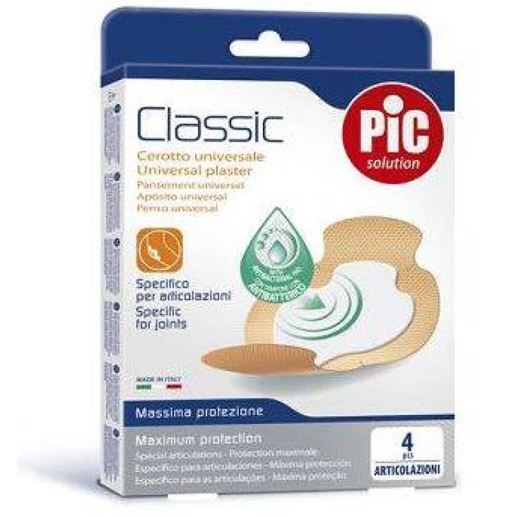 Pic Classic Cerotto Articolazioni Antibatterico 4 Pezzi