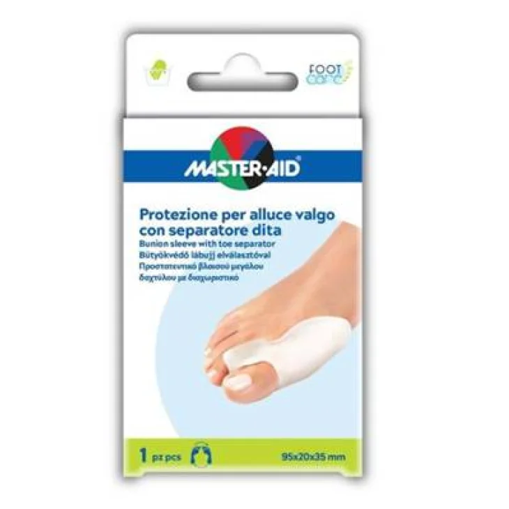 Master Aid Protezione per Alluce Valgo con Separatore Dita 1 Pezzo