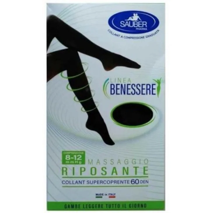 COLLANT SUPERCOPRENTE 60 DENARI BASE NERO POIS PICCOLI BIANCHI TAGLIA 4