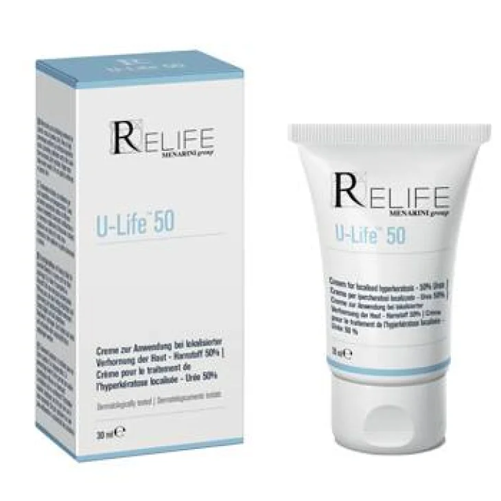 Relife U-life 50 Trattamento idratante ed esfoliante per zone desquamate 30 ml
