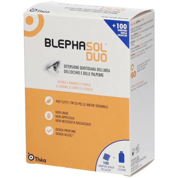 Blephasol Duo Soluzione micellare per igiene delle palpebre 100 ml + 100 Garze