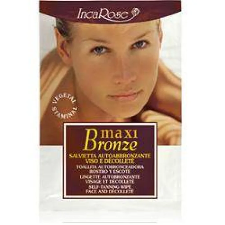 Incarose Maxi Bronze Salvietta autoabbronzante per viso e collo 10 salviette