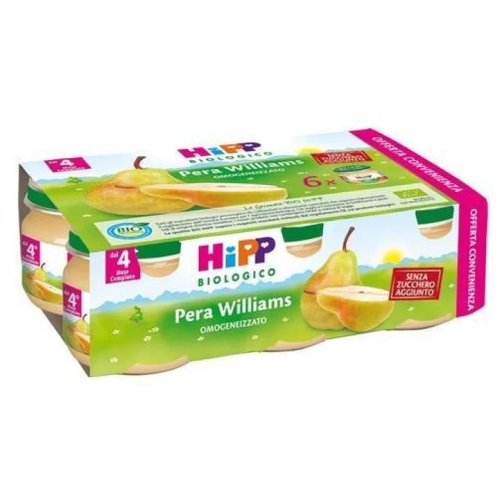 Hipp Bio Omogeneizzato Biologico Pera Williams 6x80 g