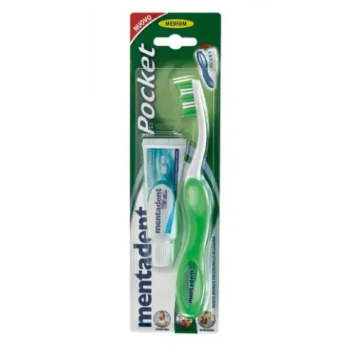 Mentadent Kit Pocket Spazzolino + dentifricio 16 ml