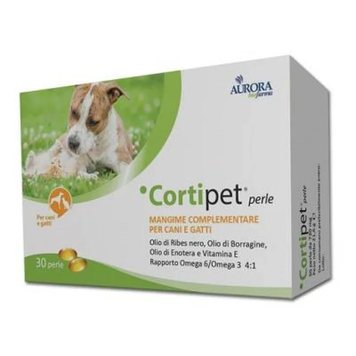 Cortipet Integratore per la cute di cane e gatto 30 perle