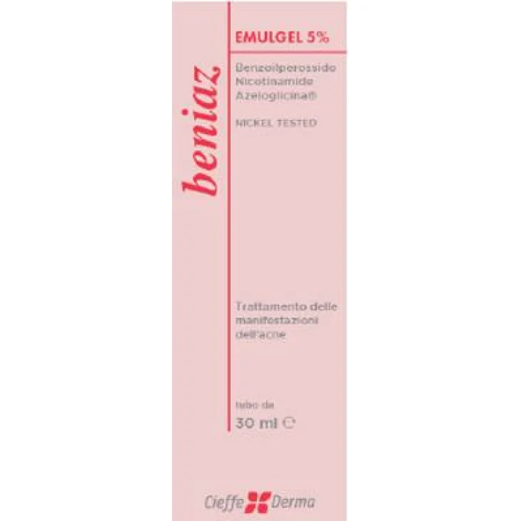 Beniaz 5% Emulgel per pelli grasse e acneiche 30 ml