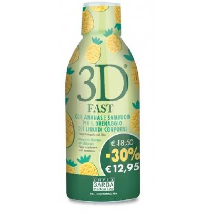 Specchiasol 3D Fast Ananas e Sambuco per Drenaggio Liquidi 500 ml