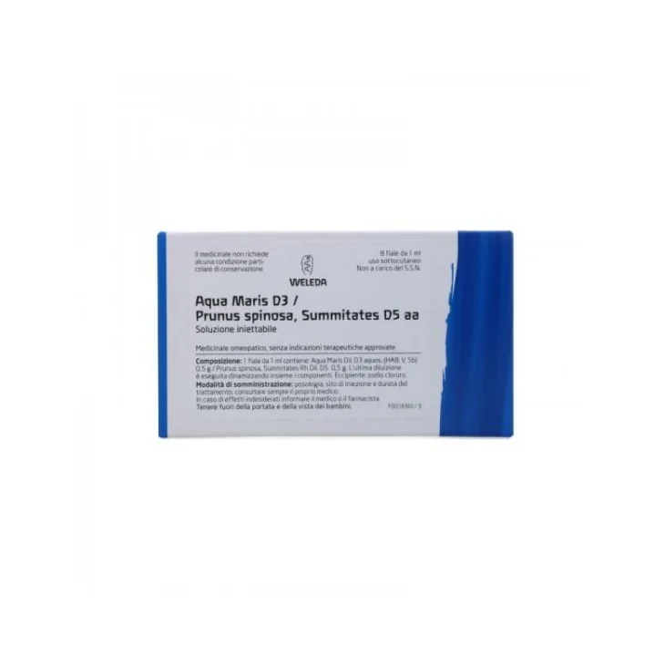 WELEDA AQUA MARIS D3 PRUNUS D5 8 FIALE DA 1 ML