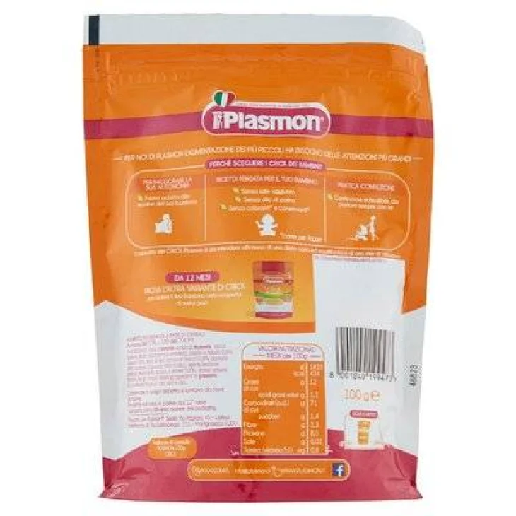 Plasmon i Crick dei Bambini Piselli Spinaci Basilico 100 g