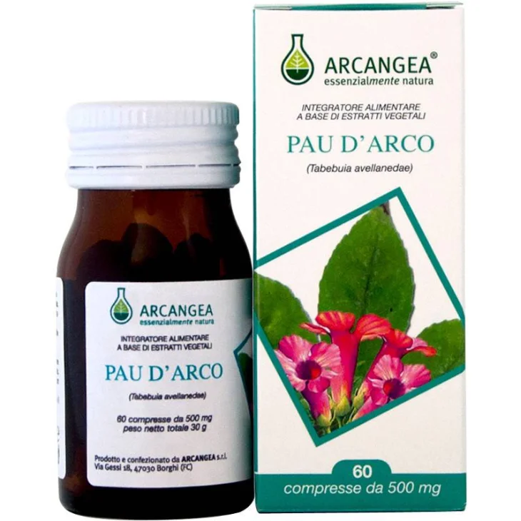 Arcangea Pau D'Arco per le Difese Immunitarie 500 Mg 60 Capsule