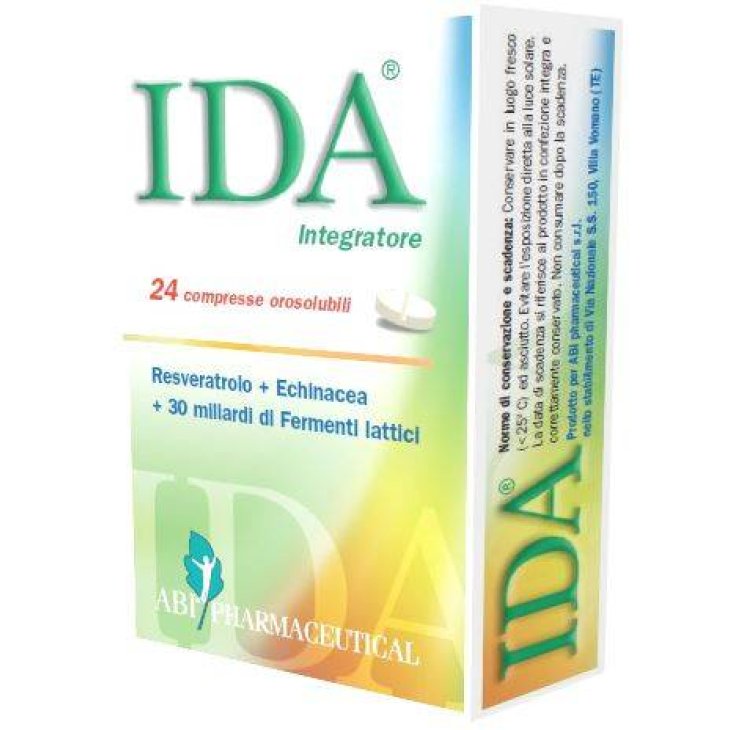 IDA Integratore di Fermenti Lattici Vivi 24 Compresse Orosolubili Divisibili