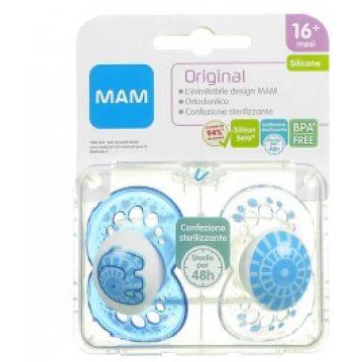 MAM ORIGINAL SUCCHIETTO 16+ SILICONE CONFEZIONE DOPPIA