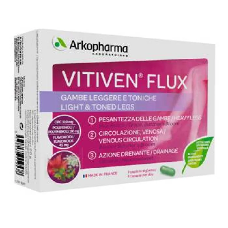 Arkopharma Vitiven Flux per la circolazione venosa 30 Capsule