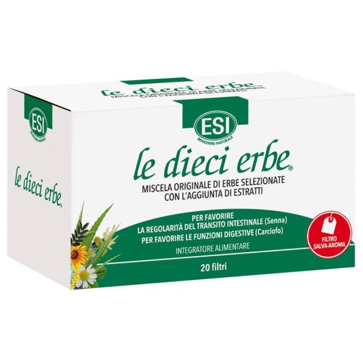Esi Le Dieci Erbe Tisana per la Funzione Intestinale 20 Filtri