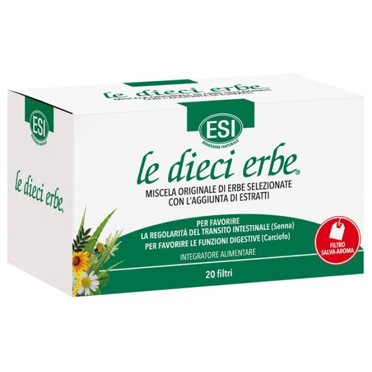 Esi Le Dieci Erbe Tisana per la Funzione Intestinale 20 Filtri