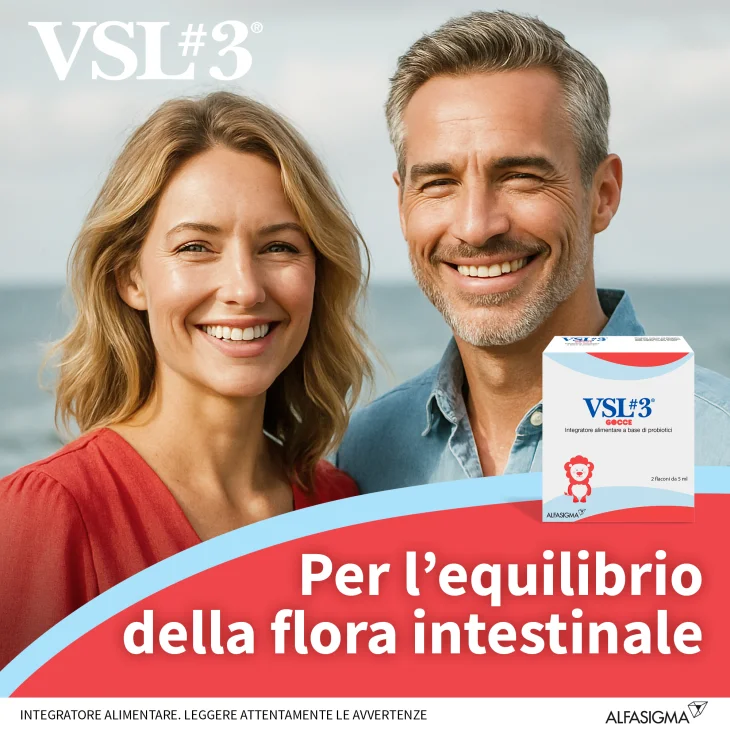 VSL Integratore per l'Equilibrio della Flora Intestinale Gocce 10 ml