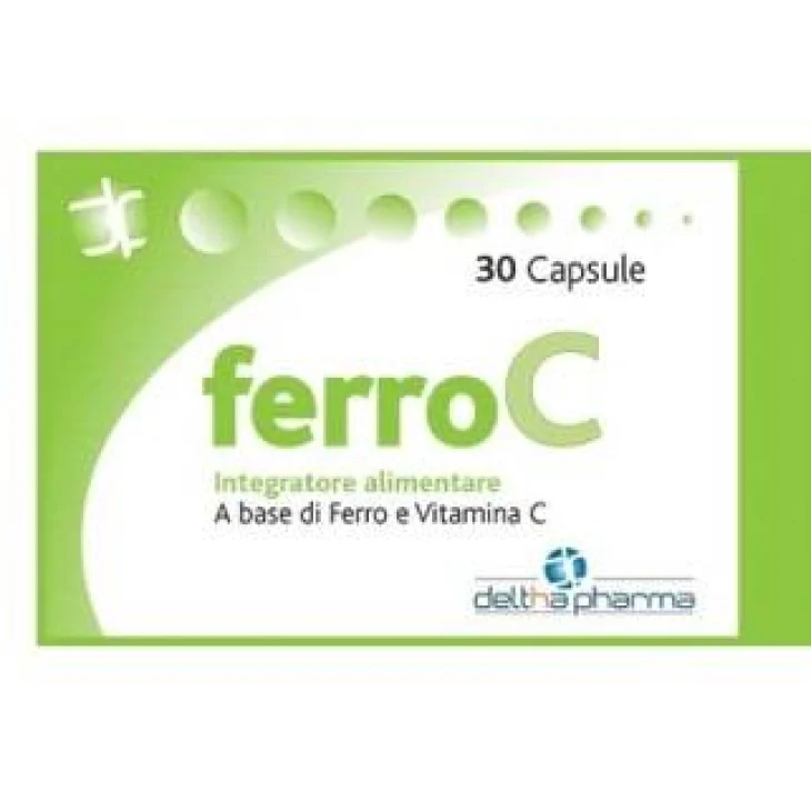 FerroC Integratore di Ferro e Vitamina C 30 Capsule
