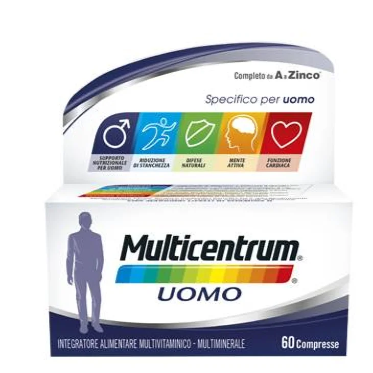 Multicentrum Uomo Integratore multivitaminico 60 Compresse