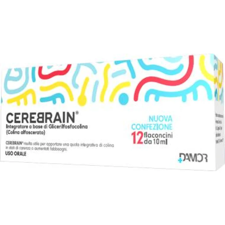 Cerebrain Integratore Sistema Nervoso e Memoria 12 flaconcini da 10 ml