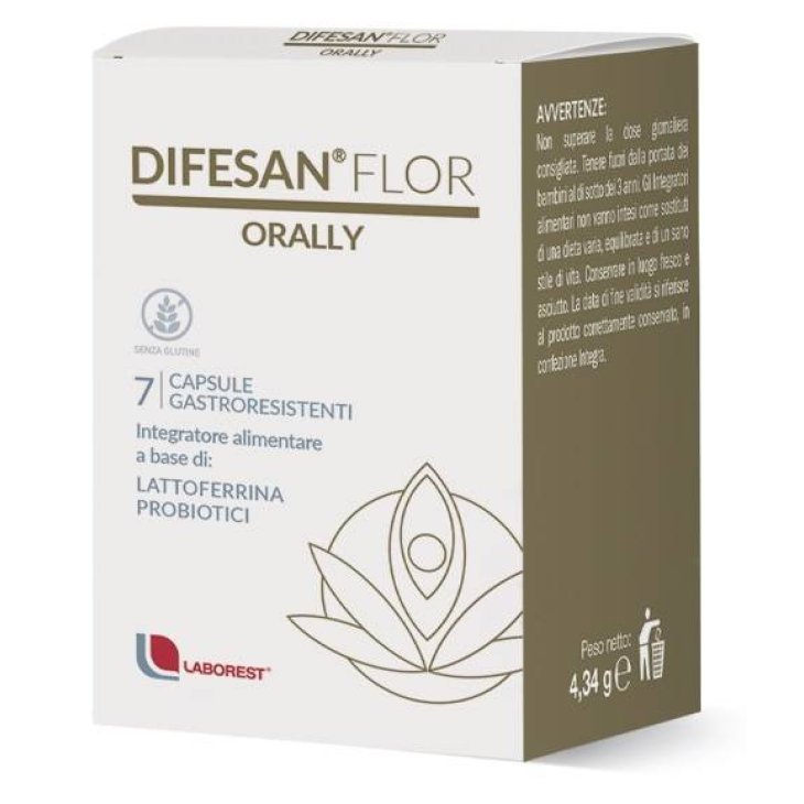 Difesan Flor Orally per l'equilibrio della flora batterica 7 Capsule