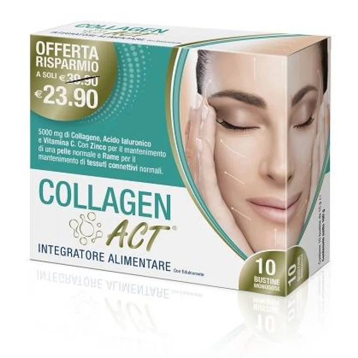 Linea Act Collagen Act Integratore per benessere pelle 10 Bustine
