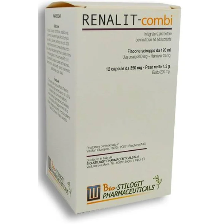 Renalit-Combi Integratore drenante per le vie urinarie Compresse + Sciroppo