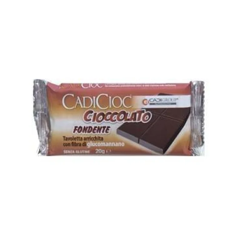 Cadicioc Barretta dietetica al cioccolato fondente 20 g