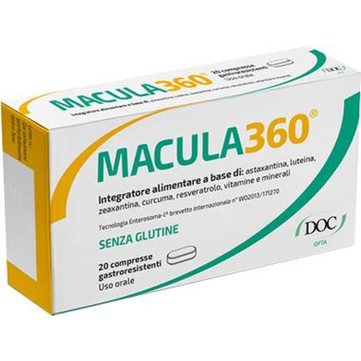 Macula 360 Integratore antiossidante 20 compresse gastroresistenti