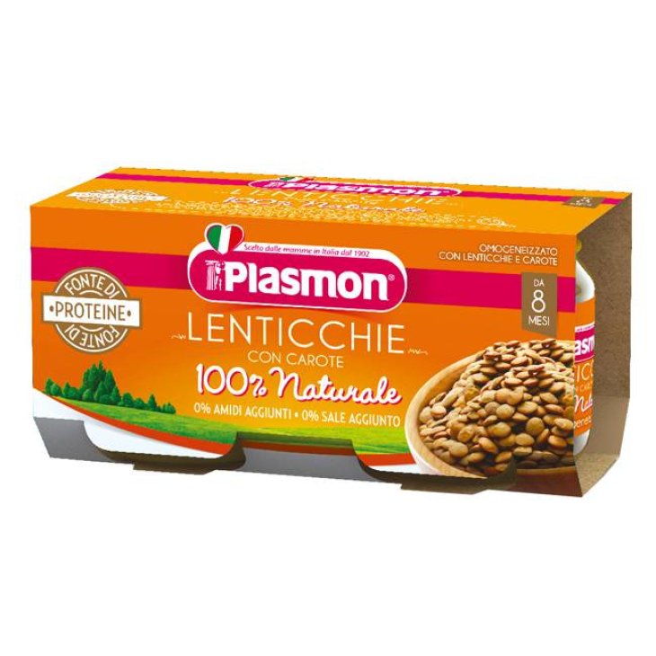 Plasmon Lenticchie con Carote Omogeneizzato 2 vasetti x 80 g