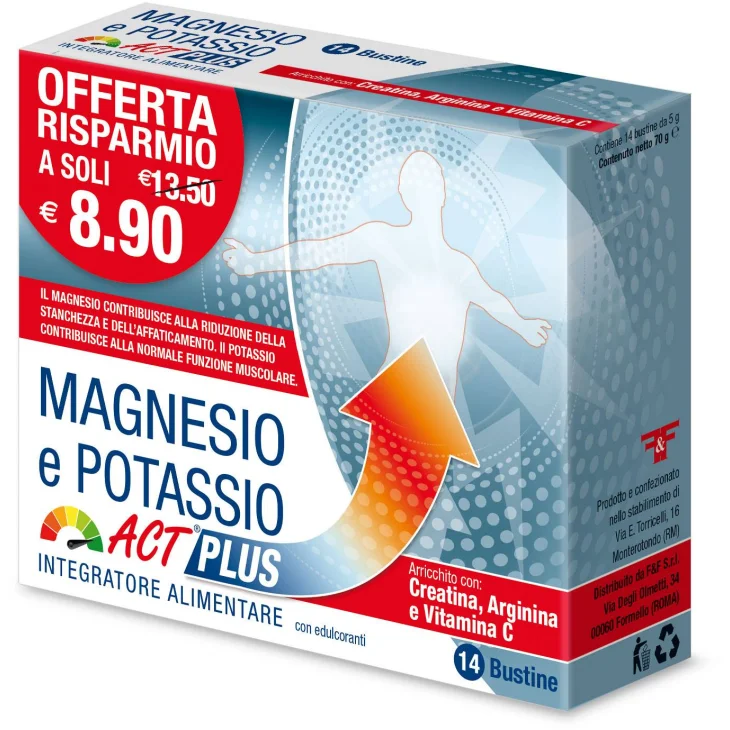 Magnesio E Potassio Act Plus 14 Bustine