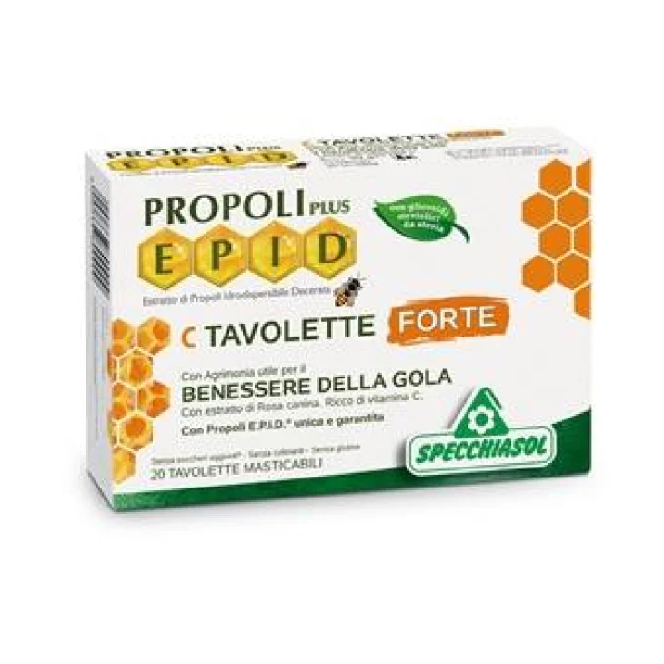 Specchiasol Epid C tavolette Forte Integratore per il Benessere della Gola 20 tavolette New