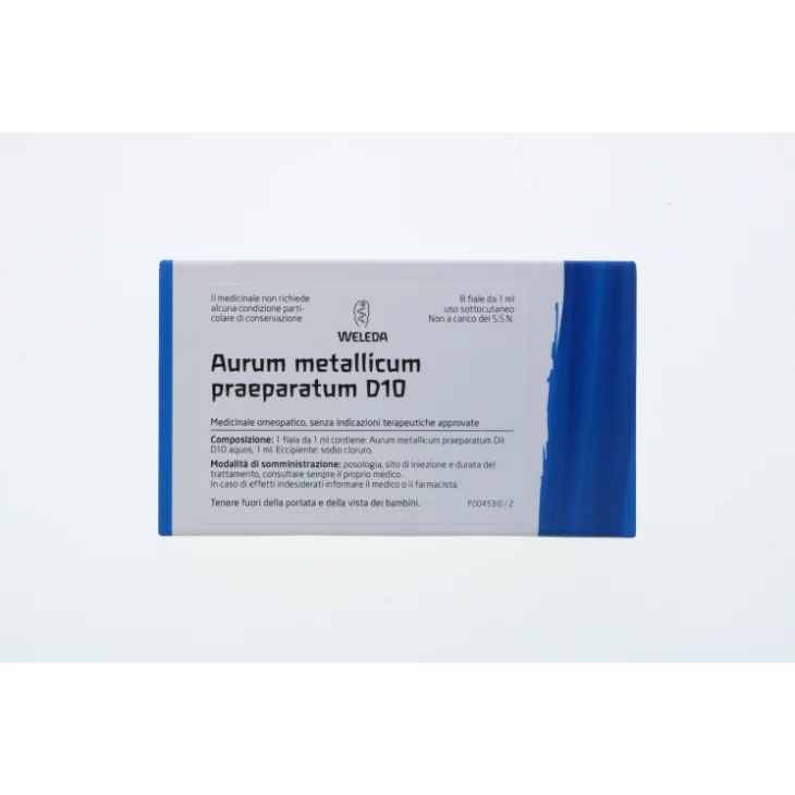WELEDA AURUM METALLICUM PRAEPARATUM D10 8 FIALE DA 1 ML L'UNA