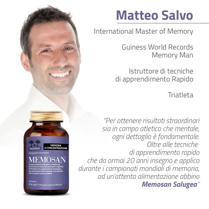 Salugea Memosan Tonico ed energizzante 60 Capsule